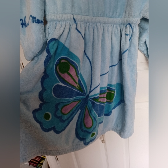 RARE!!! Vintage Hanae Mori Butterfly Kaftan Dress/Cover-up - Picture 5 of 9